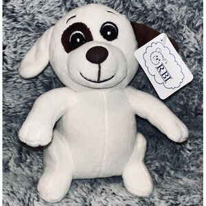 NWT Stuffed Animal Baby Puppy Beanie soft plush Dog w/Tag RBI 7"